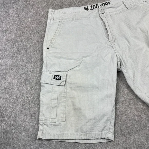 Zoo York Long Cargo Shorts Mens 38 Ripstop Outdoor Utility Skater 13" - Picture 3 of 12